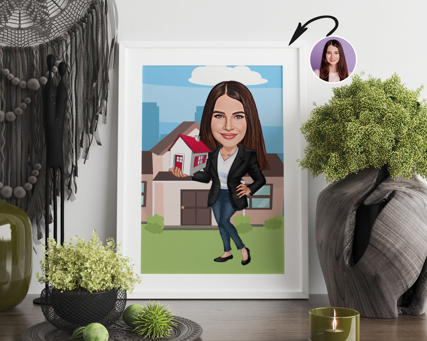Personalised Realtor Caricature