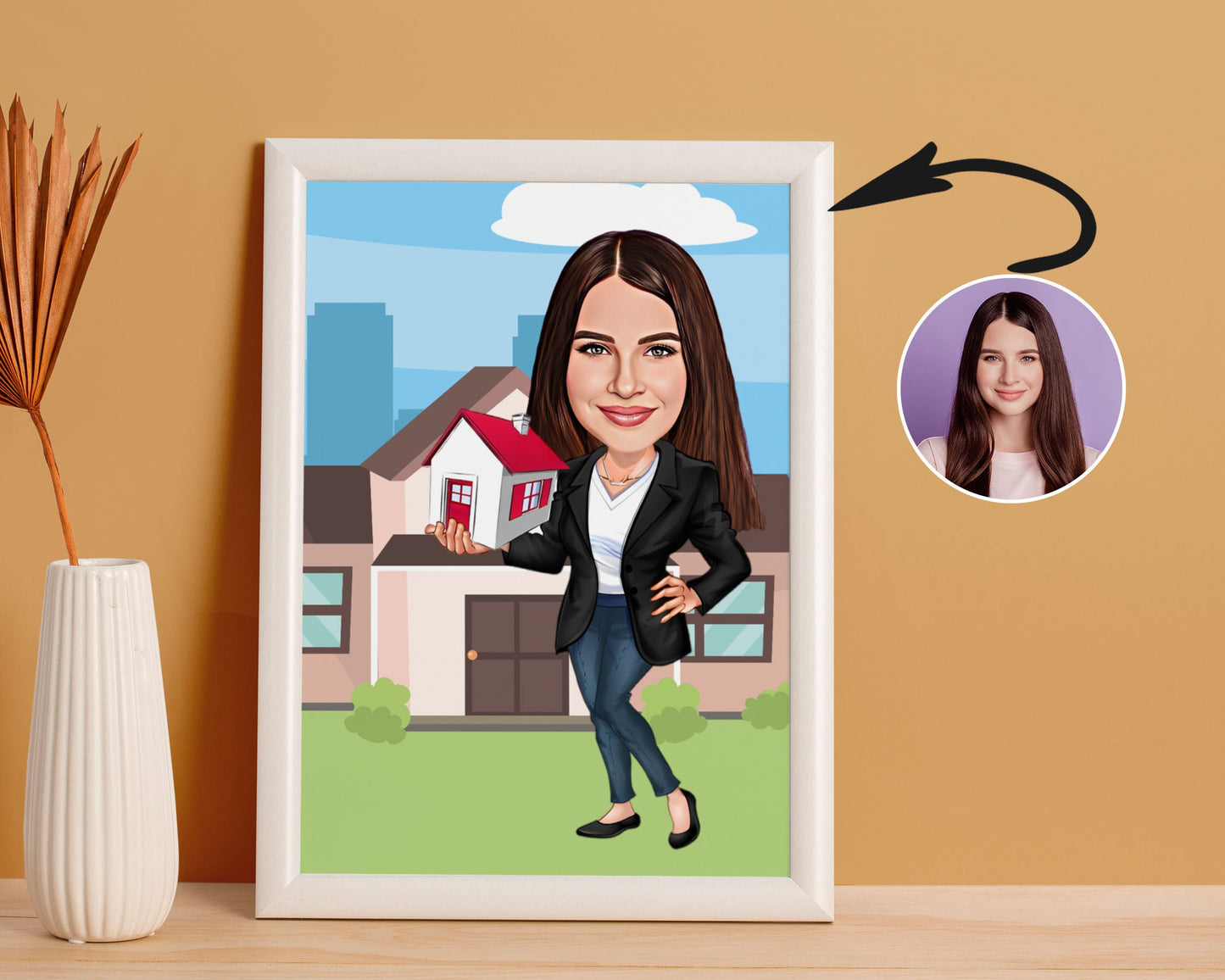 Personalised Realtor Caricature