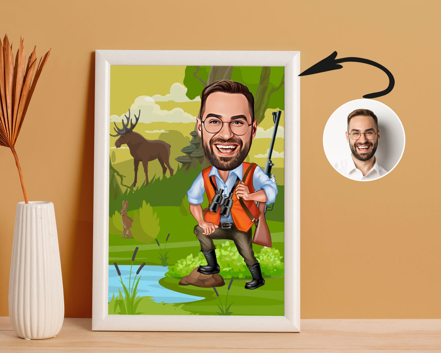 Personalised Hunter Caricature