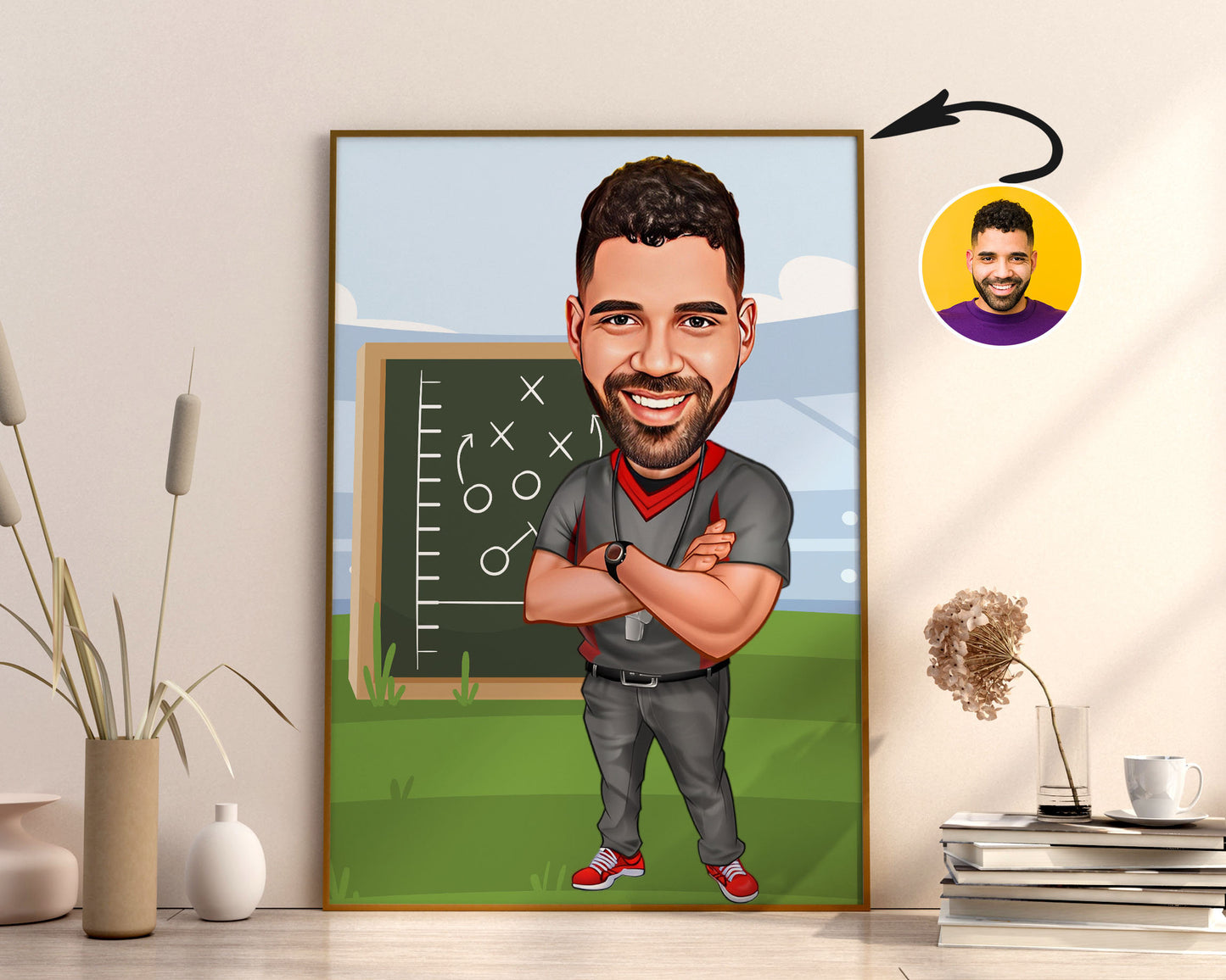 Personalised Coach Caricature