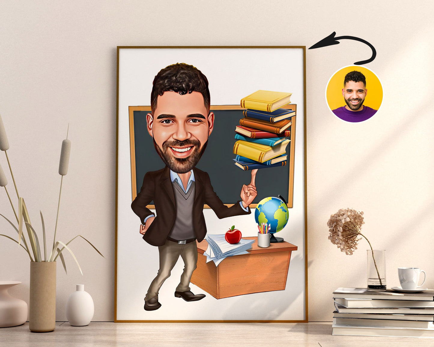 Personalised Teacher Caricature