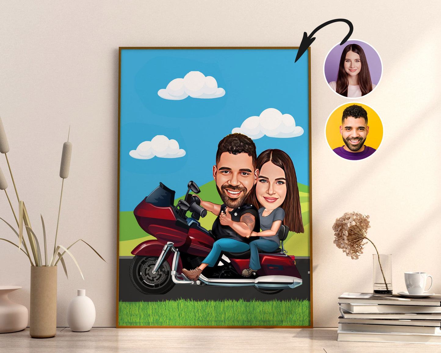 Personalised Couple Caricature