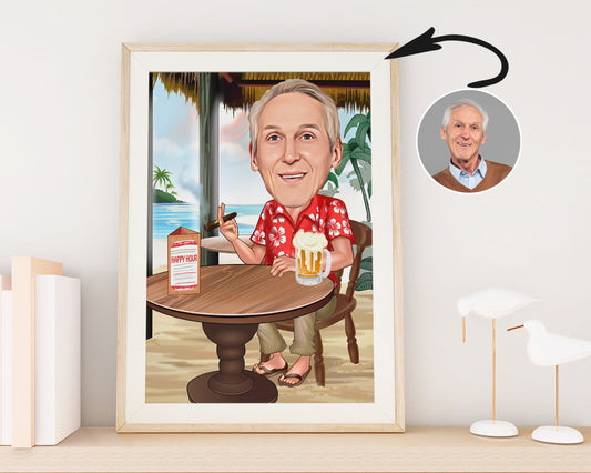 Personalised Holiday Caricature