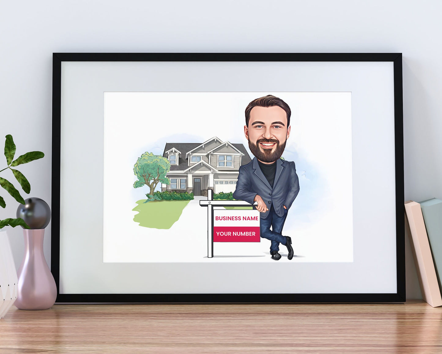 Personalised Realtor Caricature