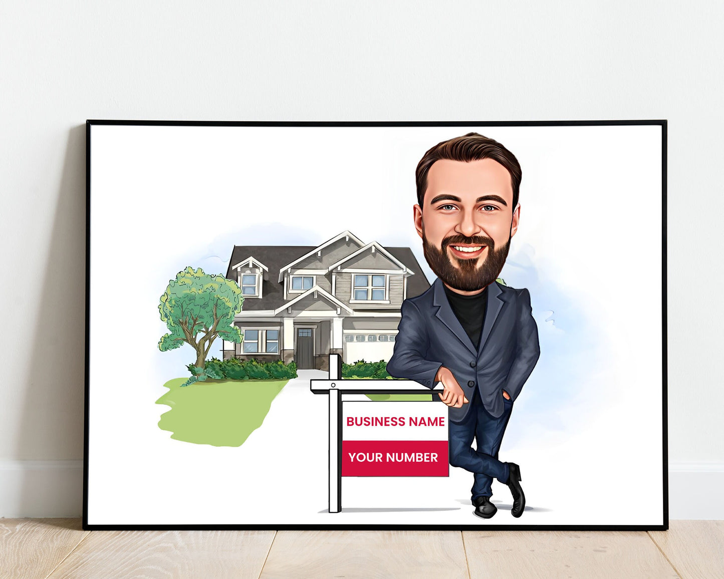 Personalised Realtor Caricature
