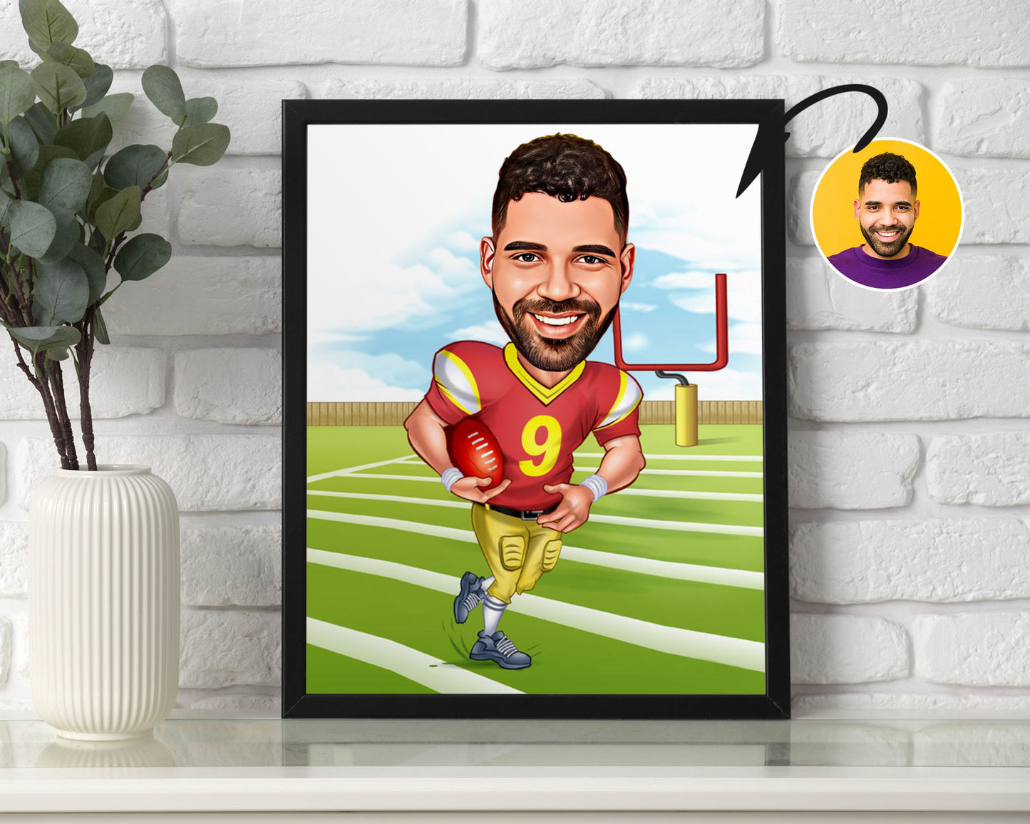 Personalised NFL Caricature