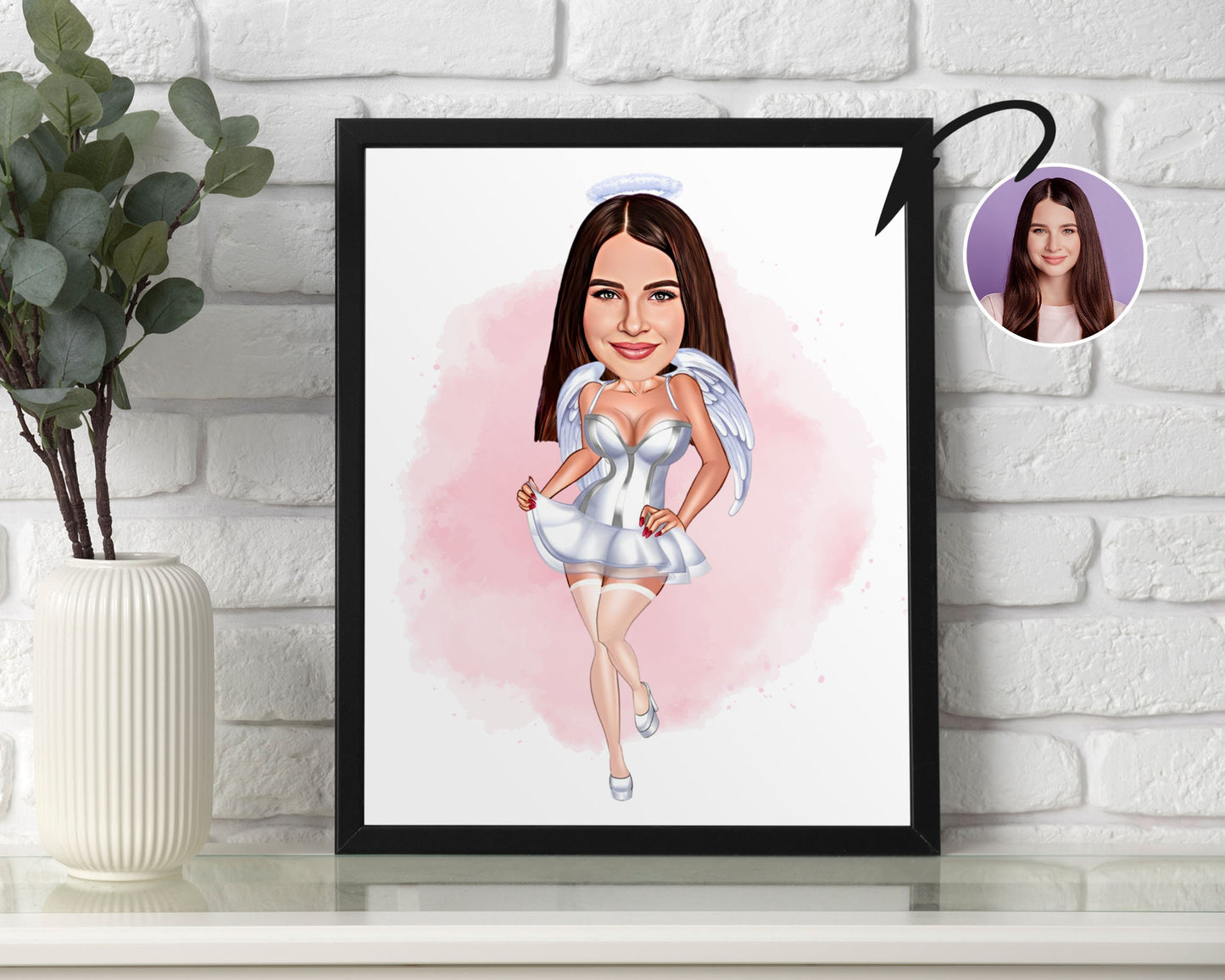 Personalised Angel Caricature