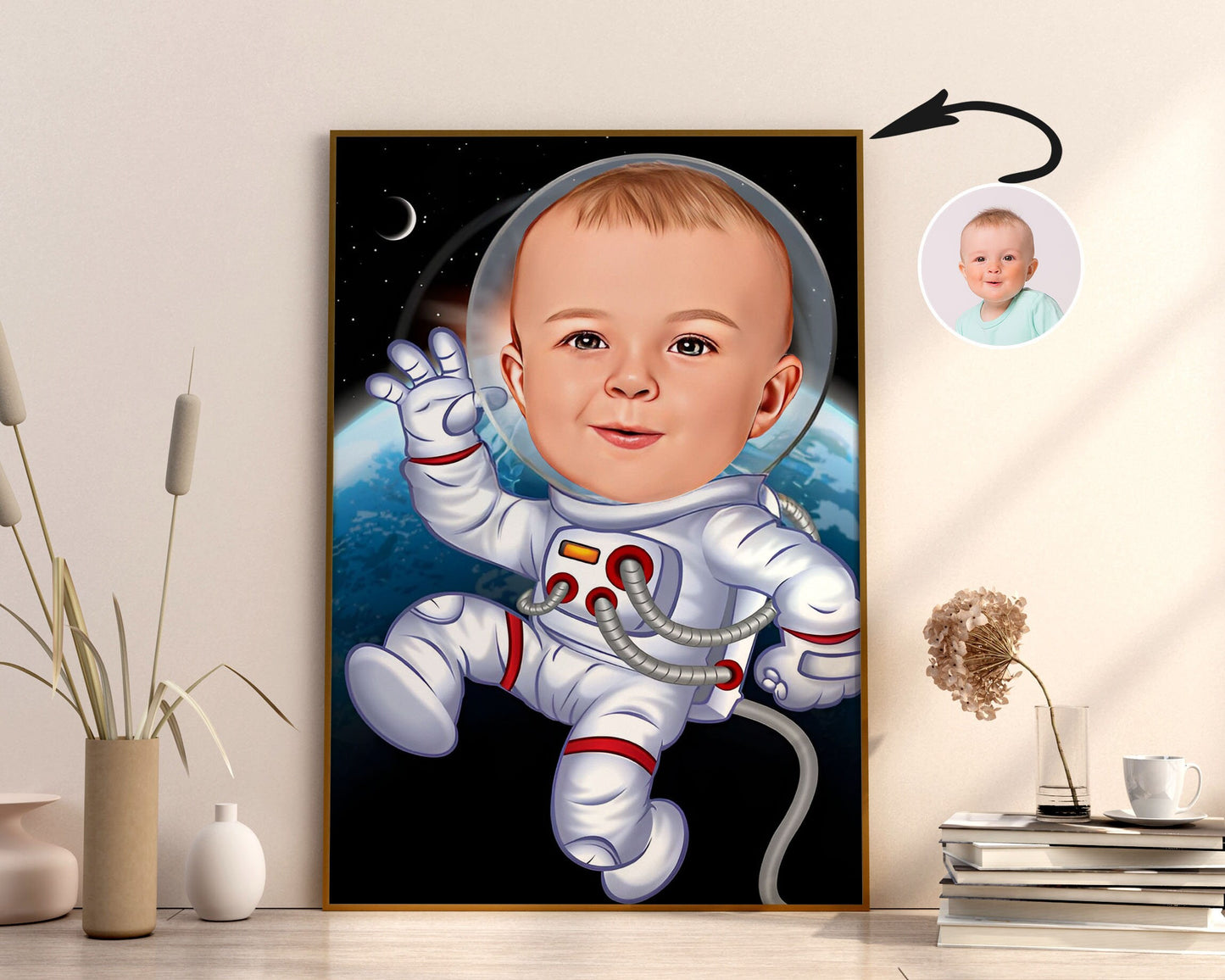 Personalised Austronaut Caricature