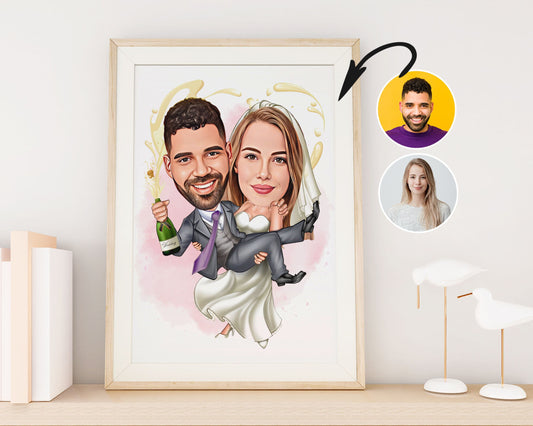 Personalised Wedding Caricature