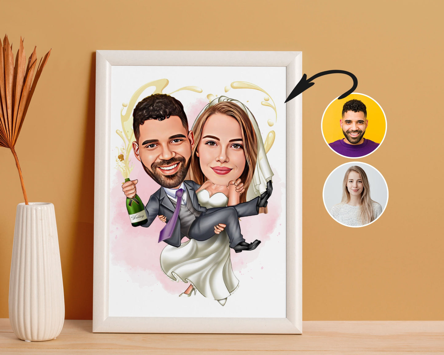 Personalised Wedding Caricature