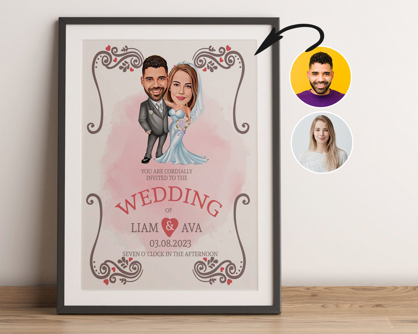 Personalised Wedding Caricature