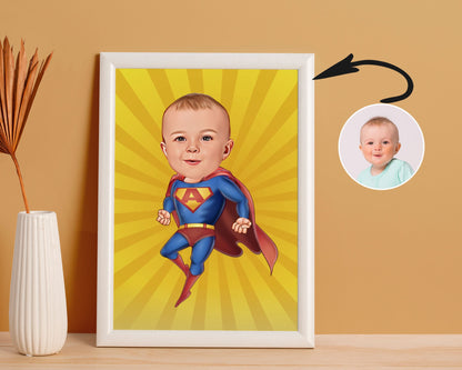 Personalised Super Man Caricature