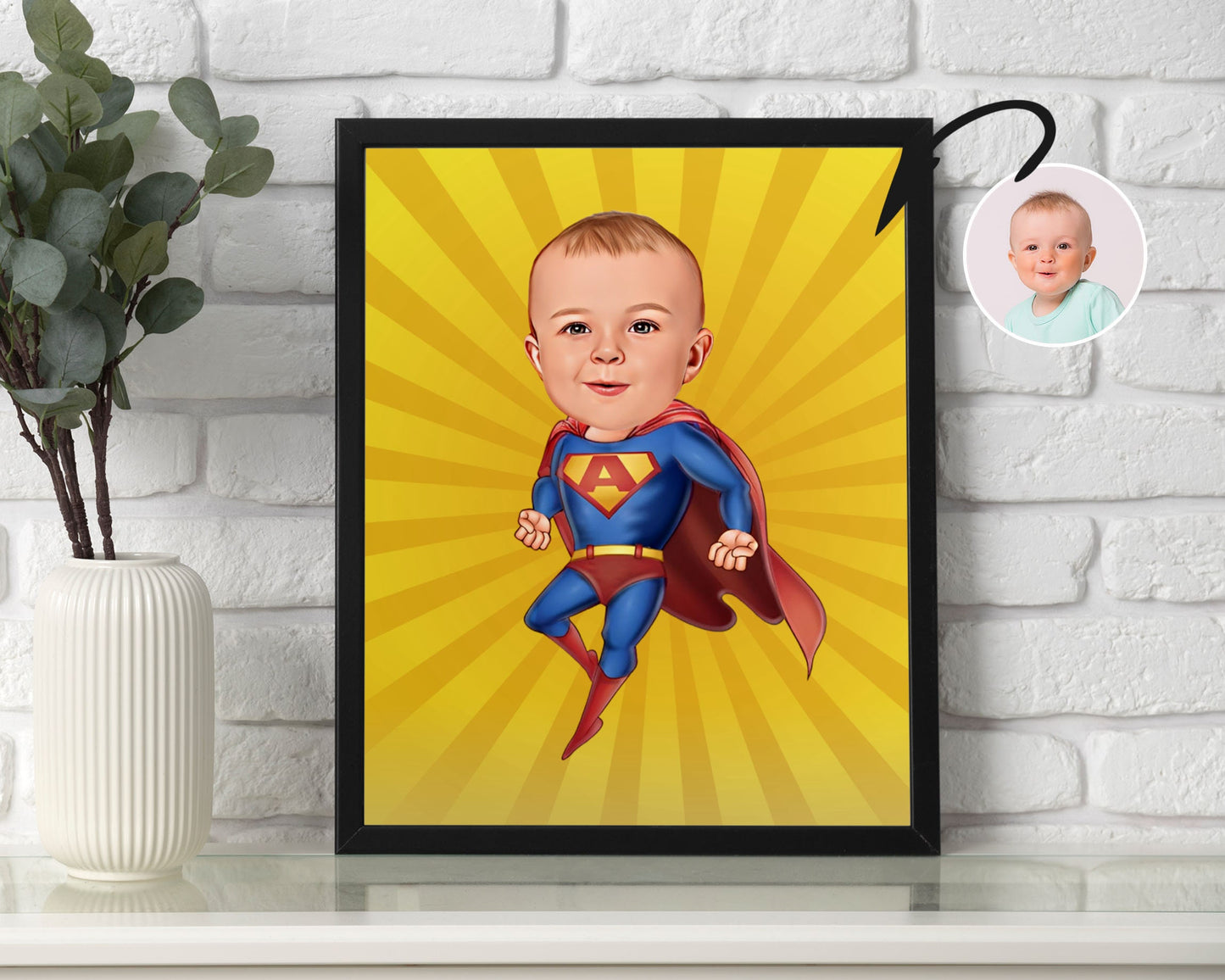 Personalised Super Man Caricature