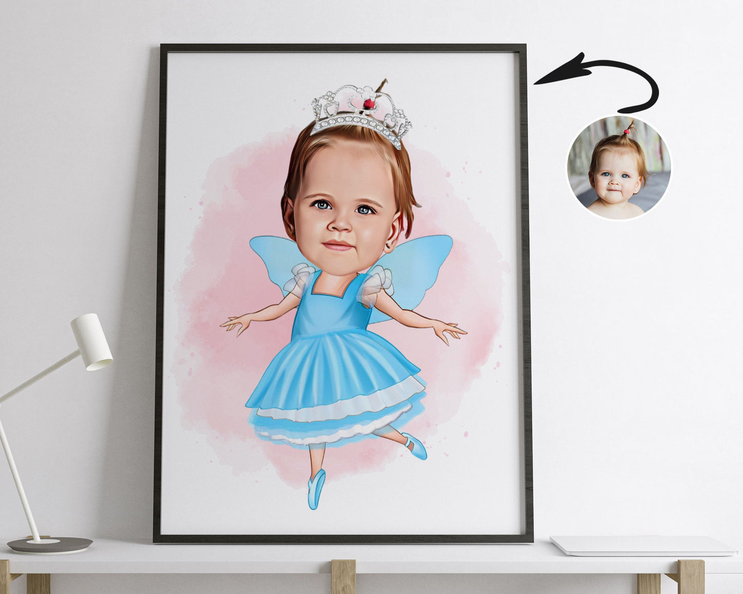 Personalised Baby Caricature