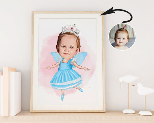 Personalised Baby Caricature
