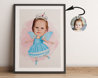 Personalised Baby Caricature
