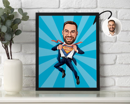 Personalised Boss Caricature