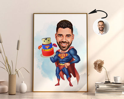 Personalised Super Hero Caricature