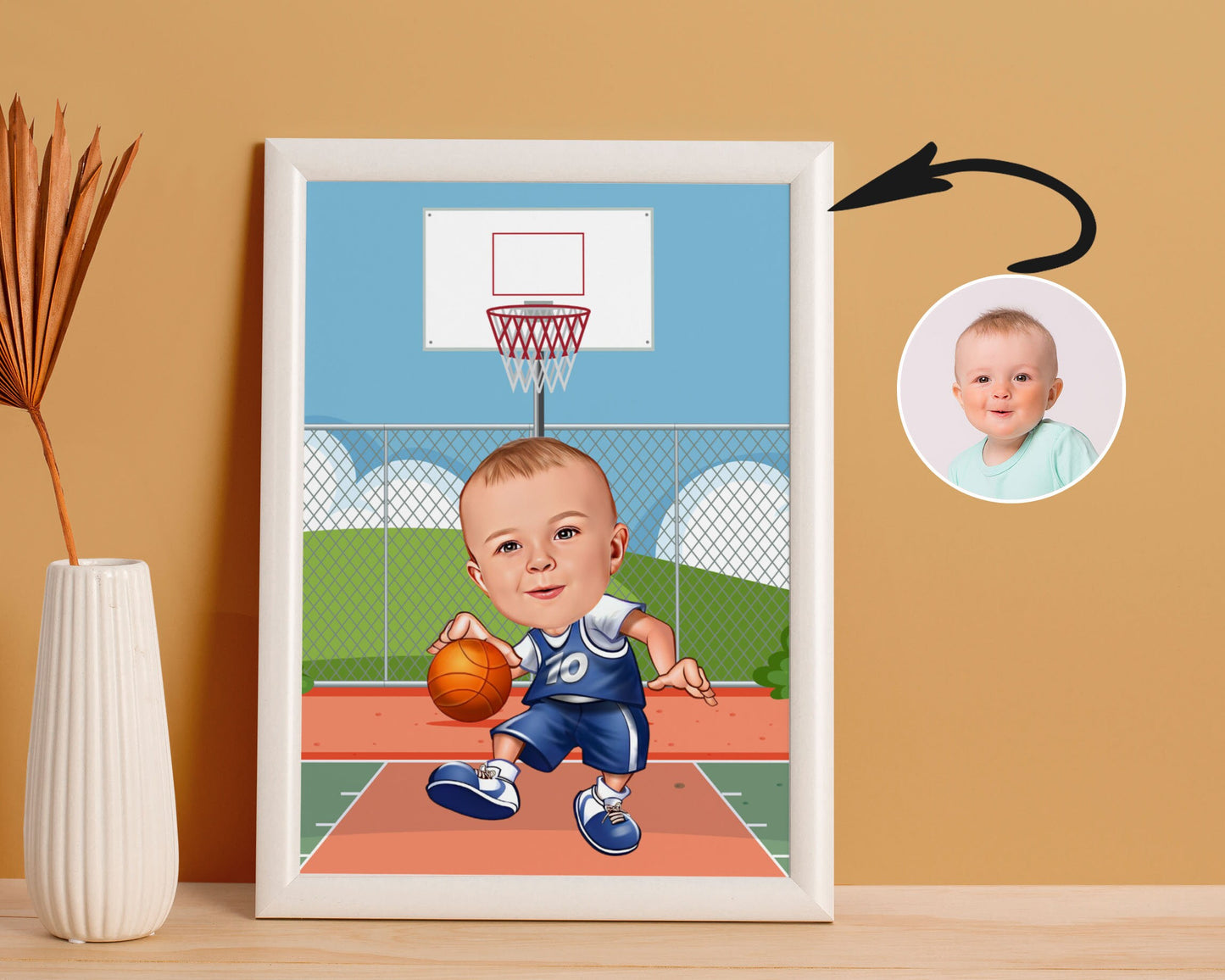 Personalised Basketball Caricature