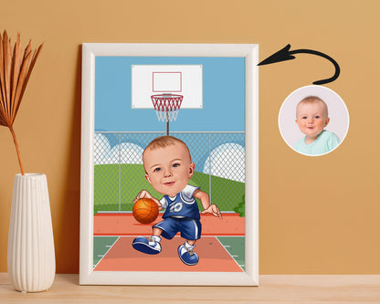 Personalised Basketball Caricature