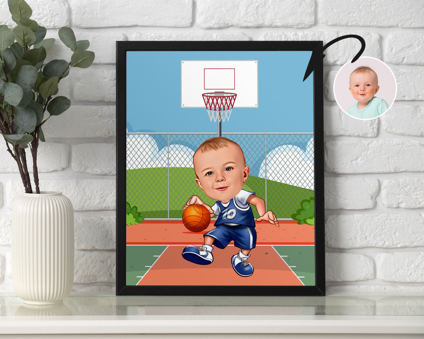 Personalised Basketball Caricature