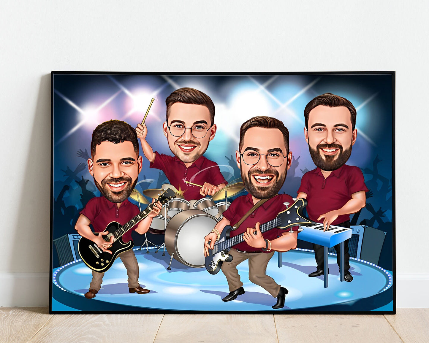 Personalised Band Caricature