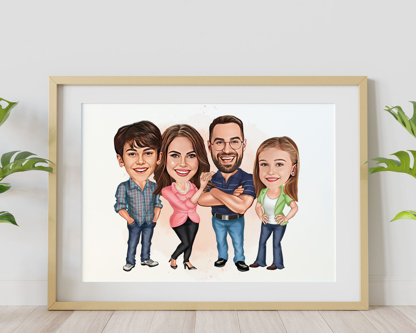 Personalised Family Caricature