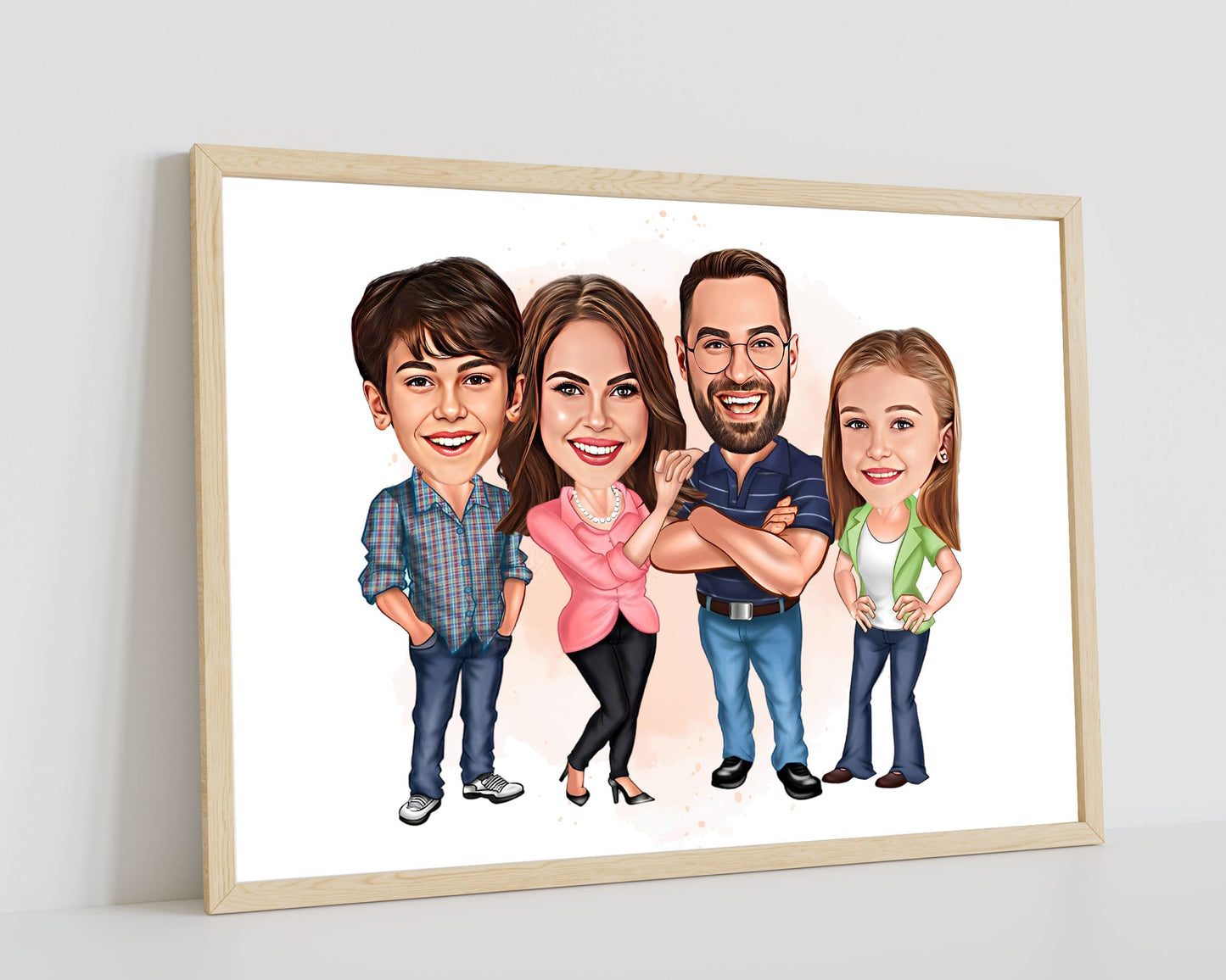 Personalised Family Caricature