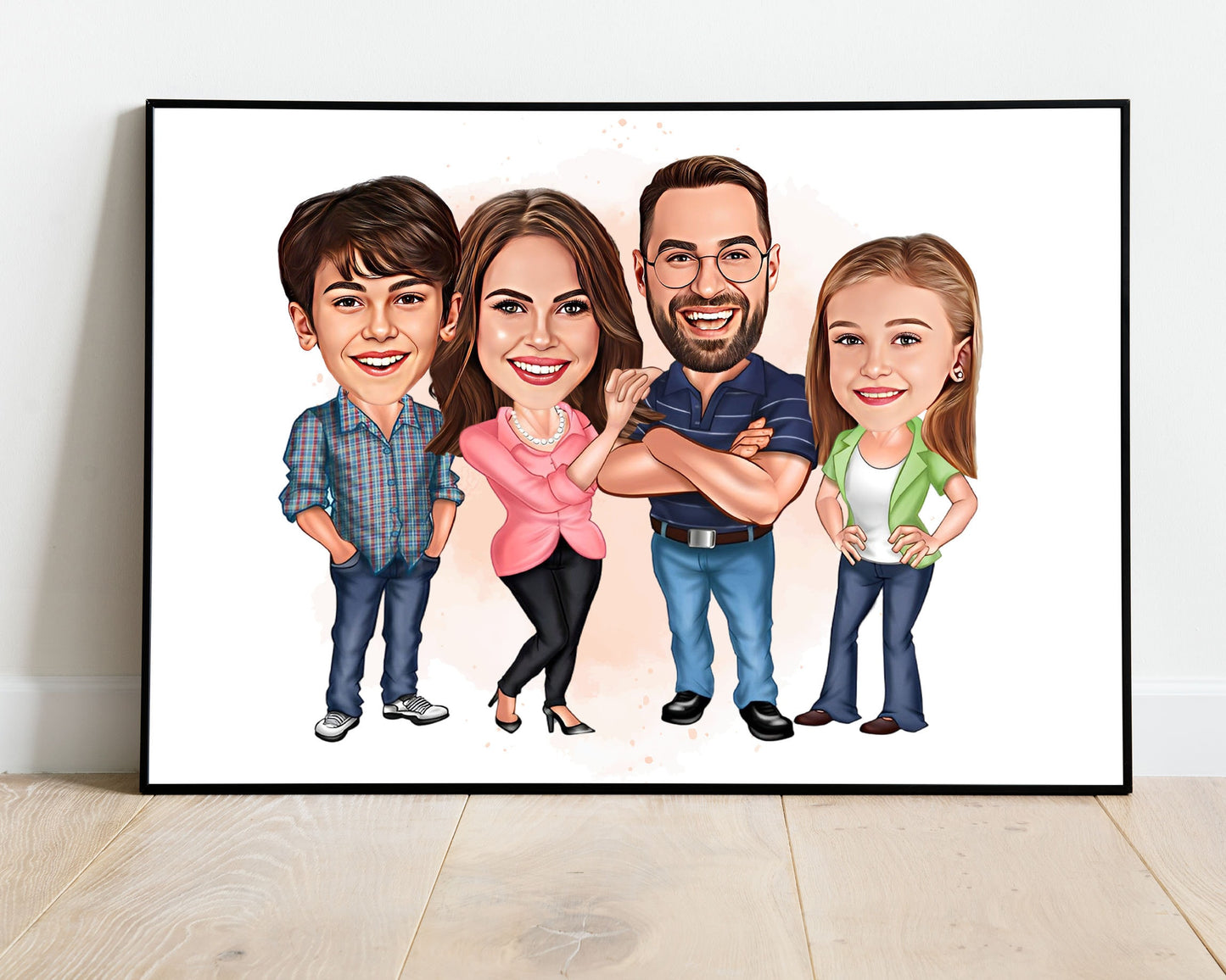 Personalised Family Caricature