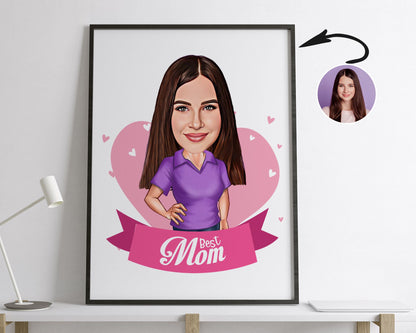 Personalised Mother's Day Caricature