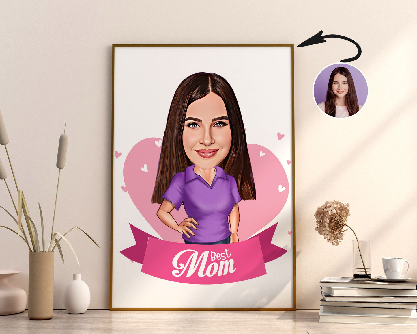 Personalised Mother's Day Caricature