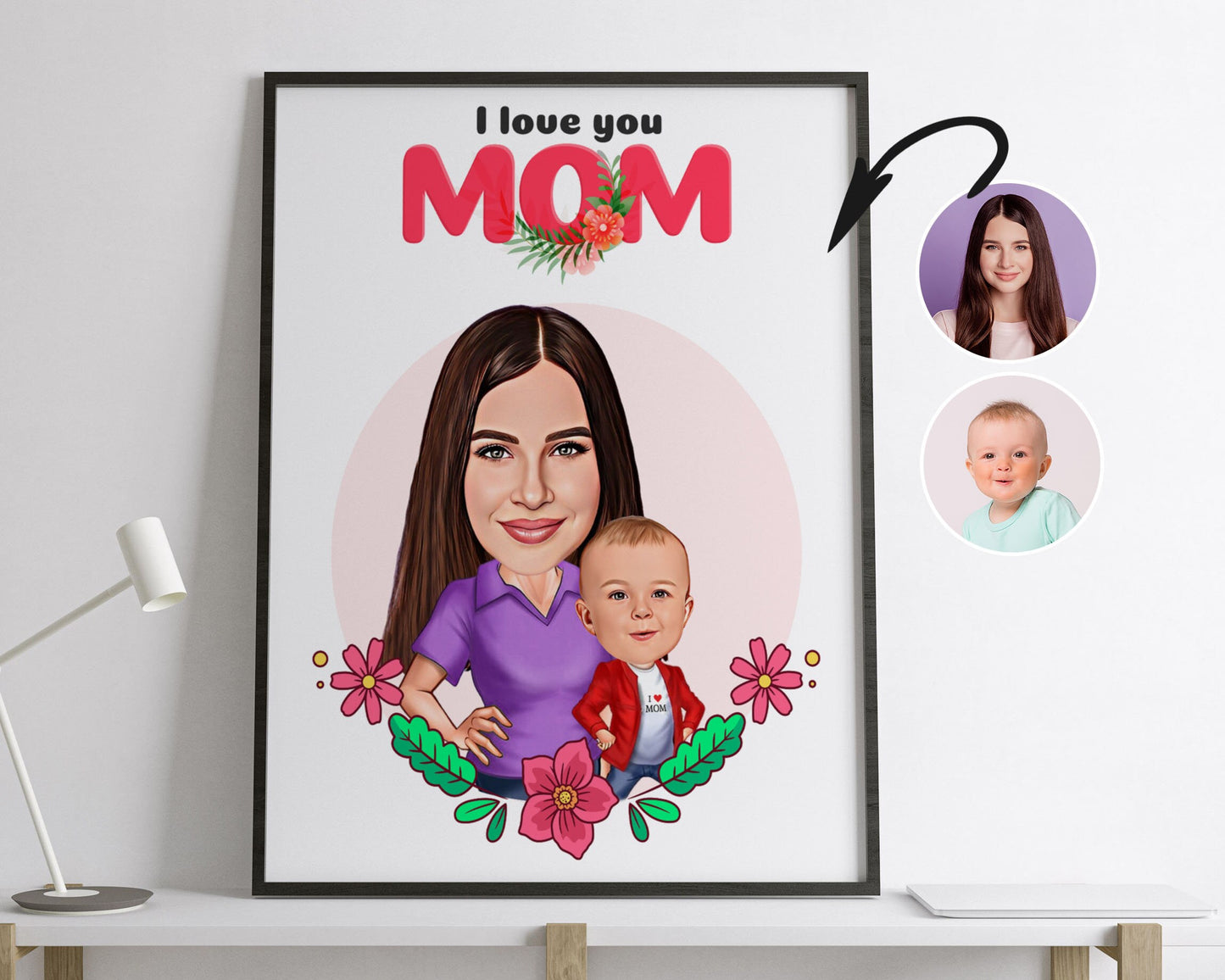 Personalised Mother's Day Caricature