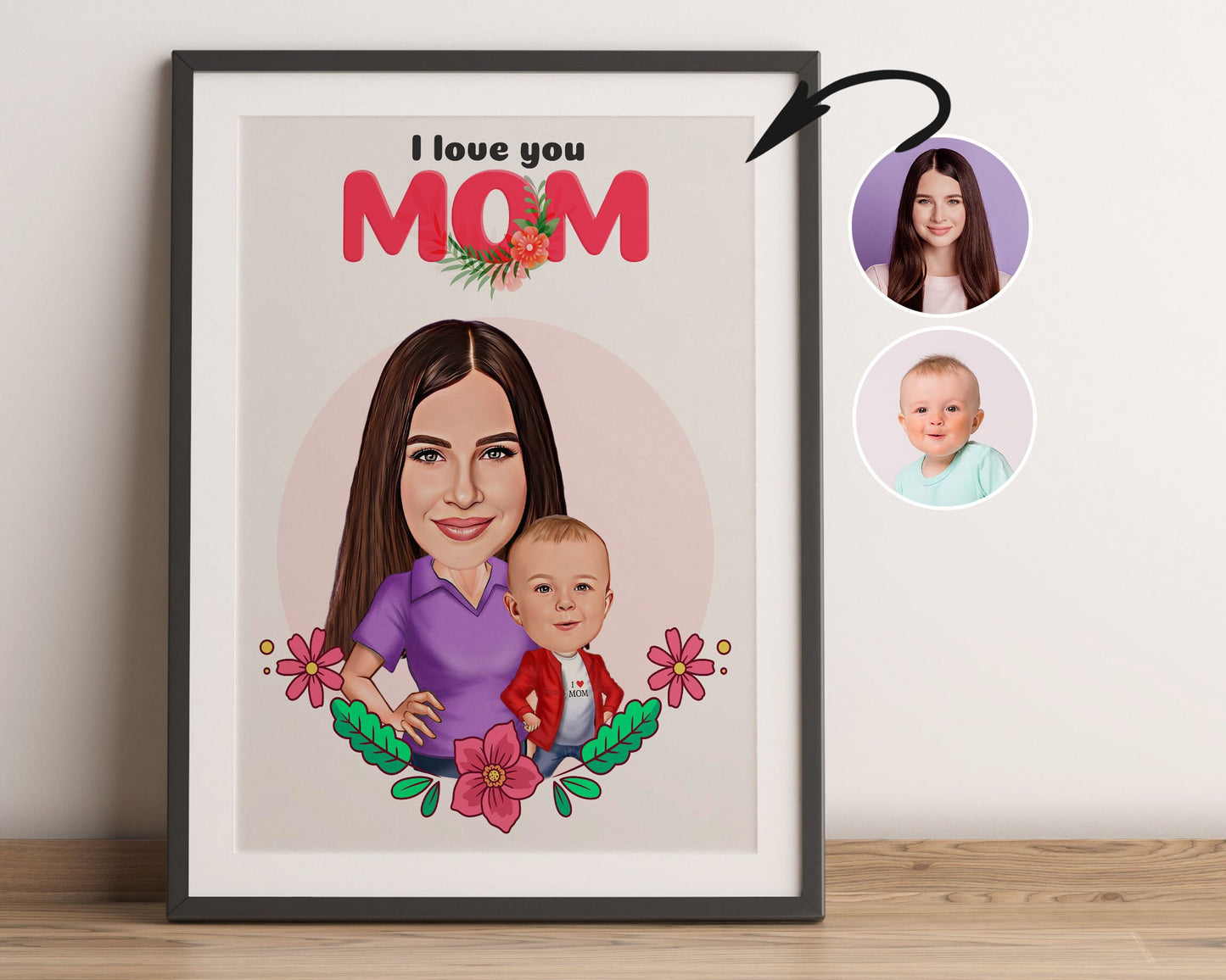 Personalised Mother's Day Caricature