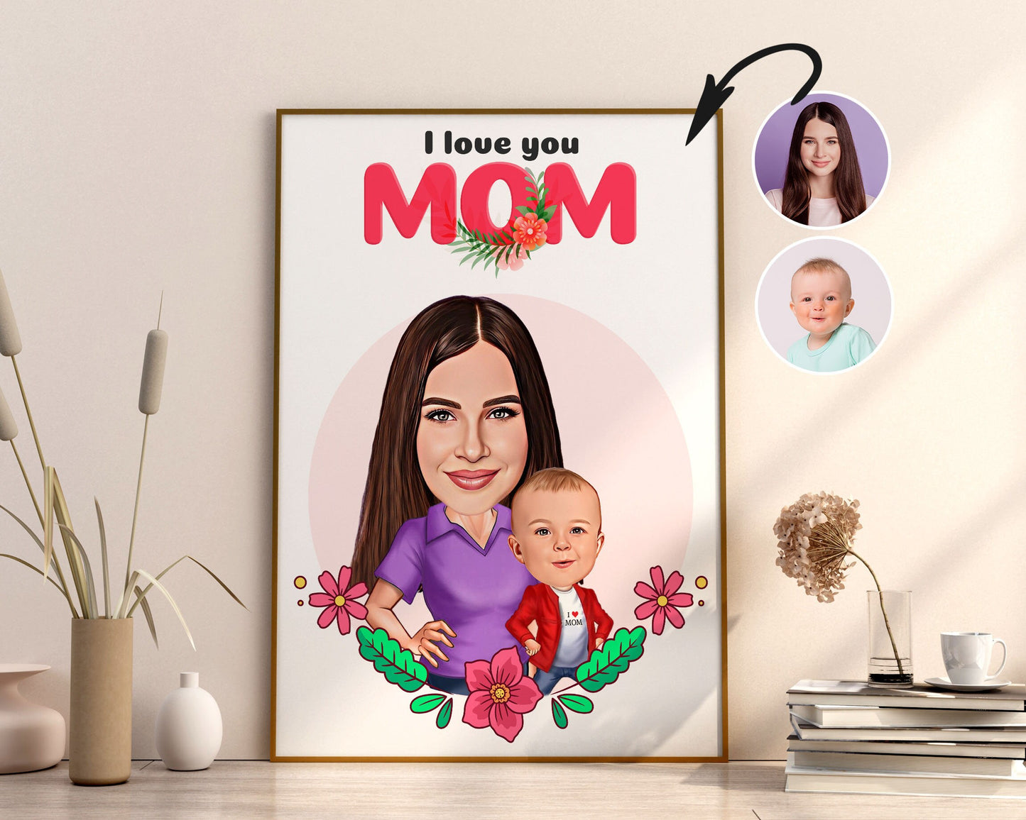 Personalised Mother's Day Caricature