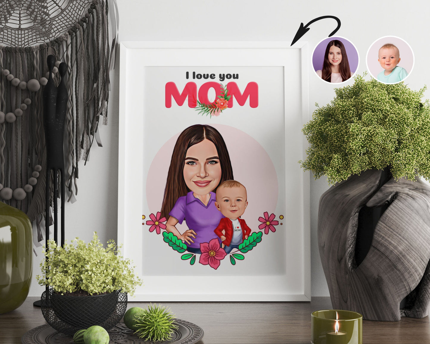 Personalised Mother's Day Caricature