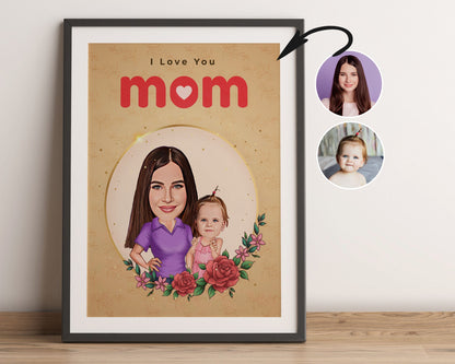 Personalised Mother's Day Caricature