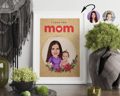 Personalised Mother's Day Caricature
