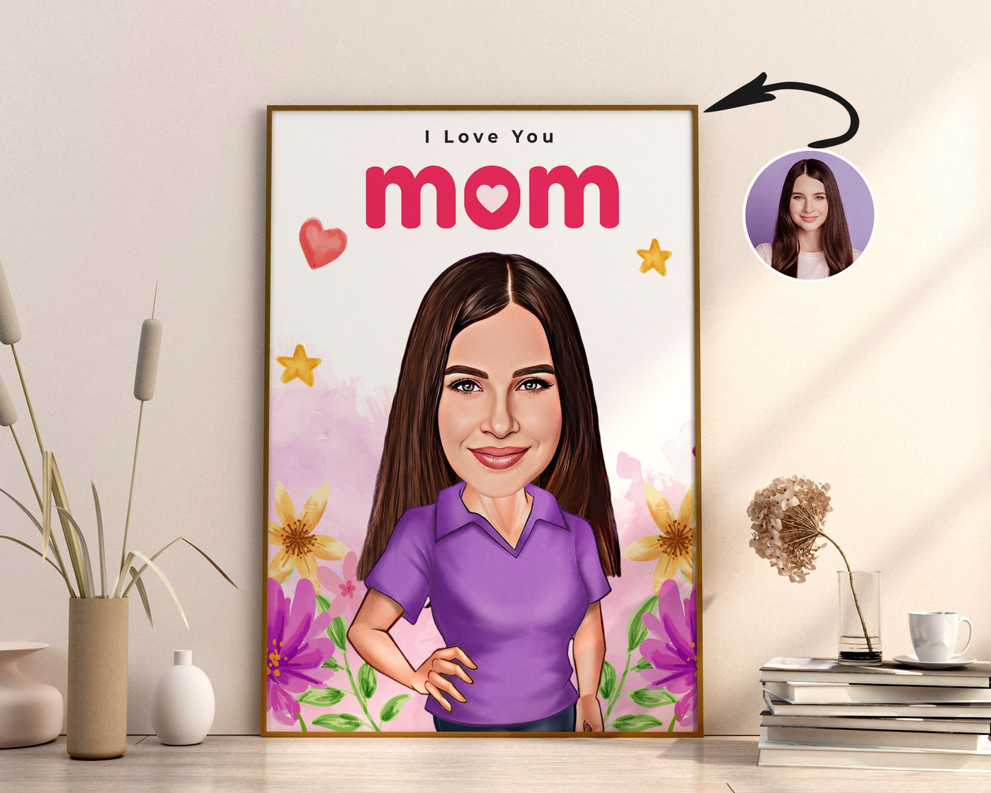 Personalised Mother's Day Caricature