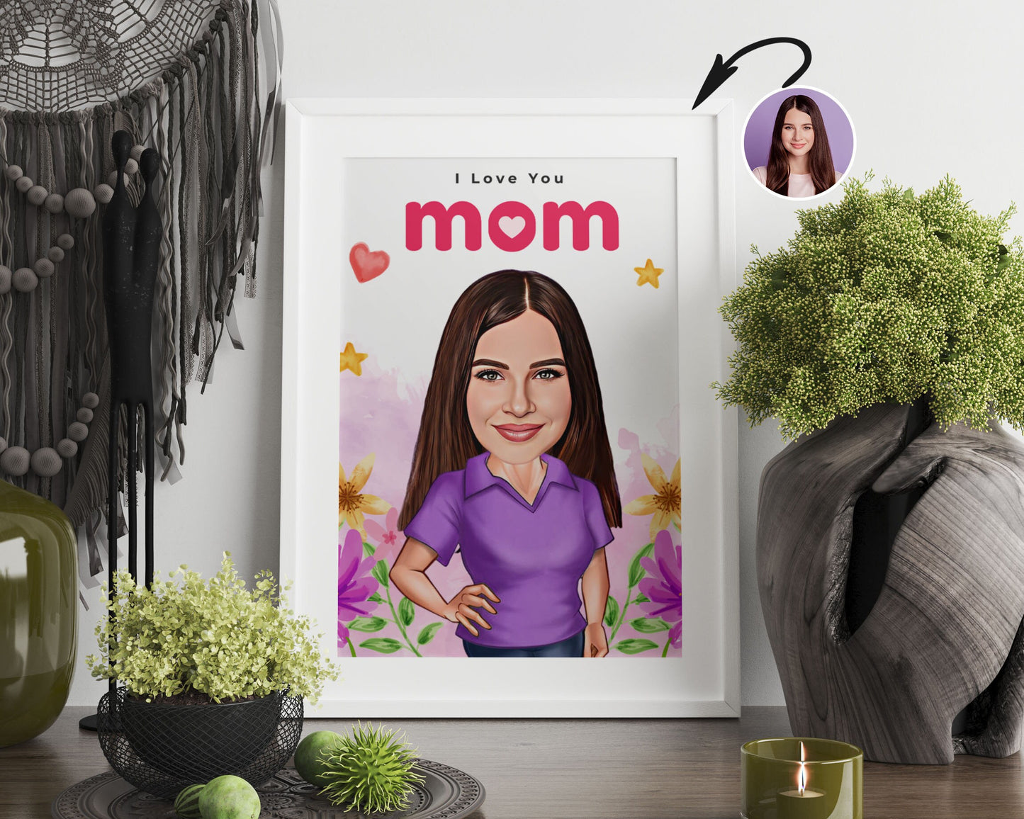 Personalised Mother's Day Caricature