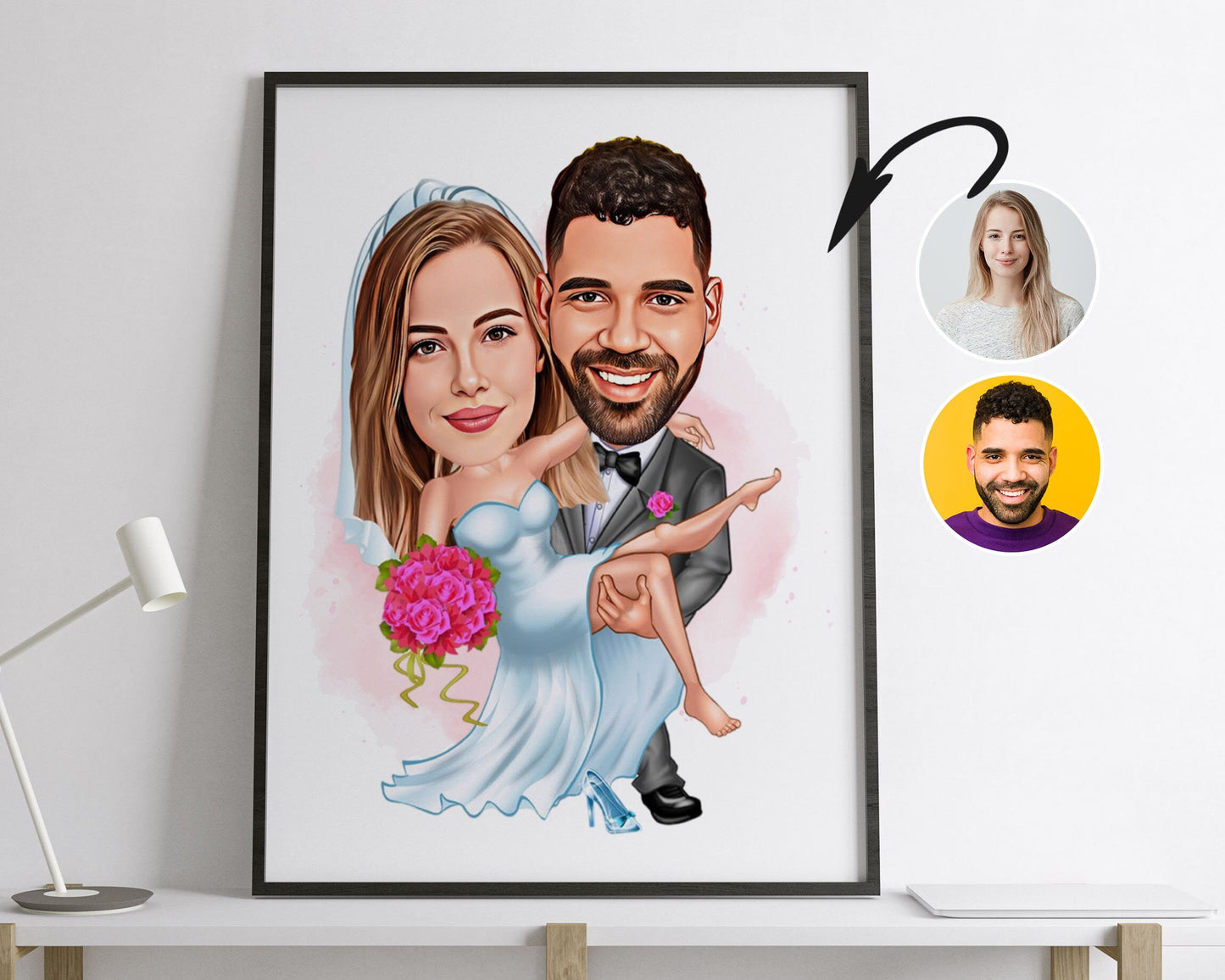 Personalised Wedding Caricature