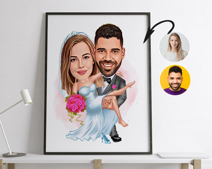 Personalised Wedding Caricature