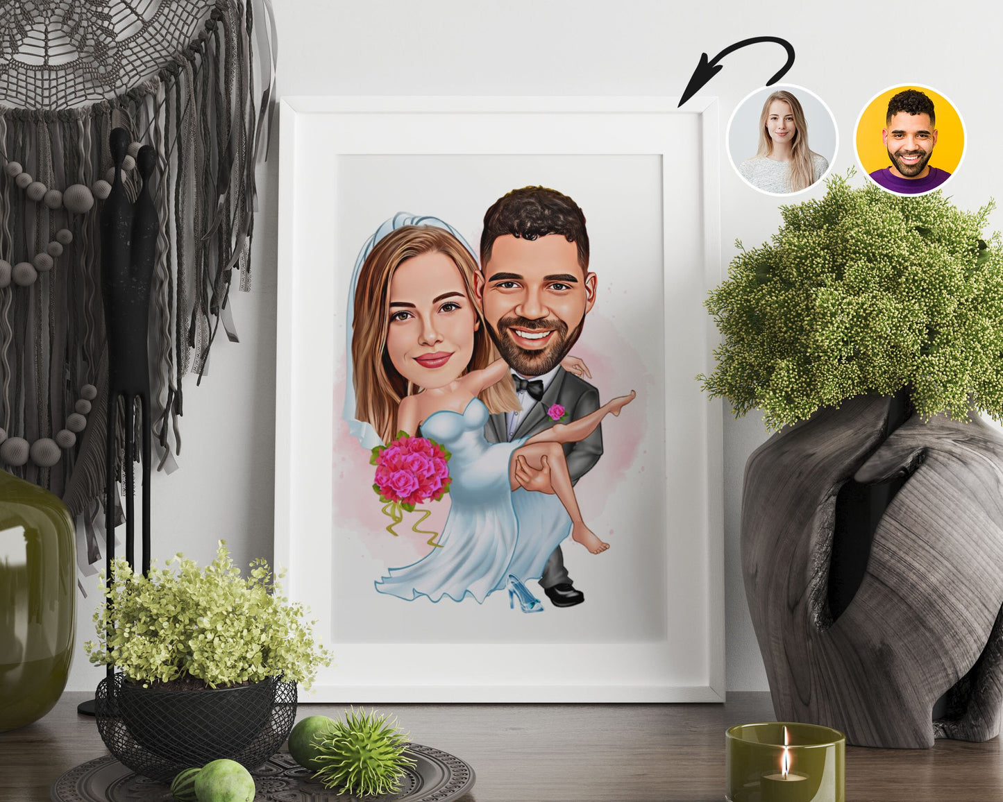 Personalised Wedding Caricature