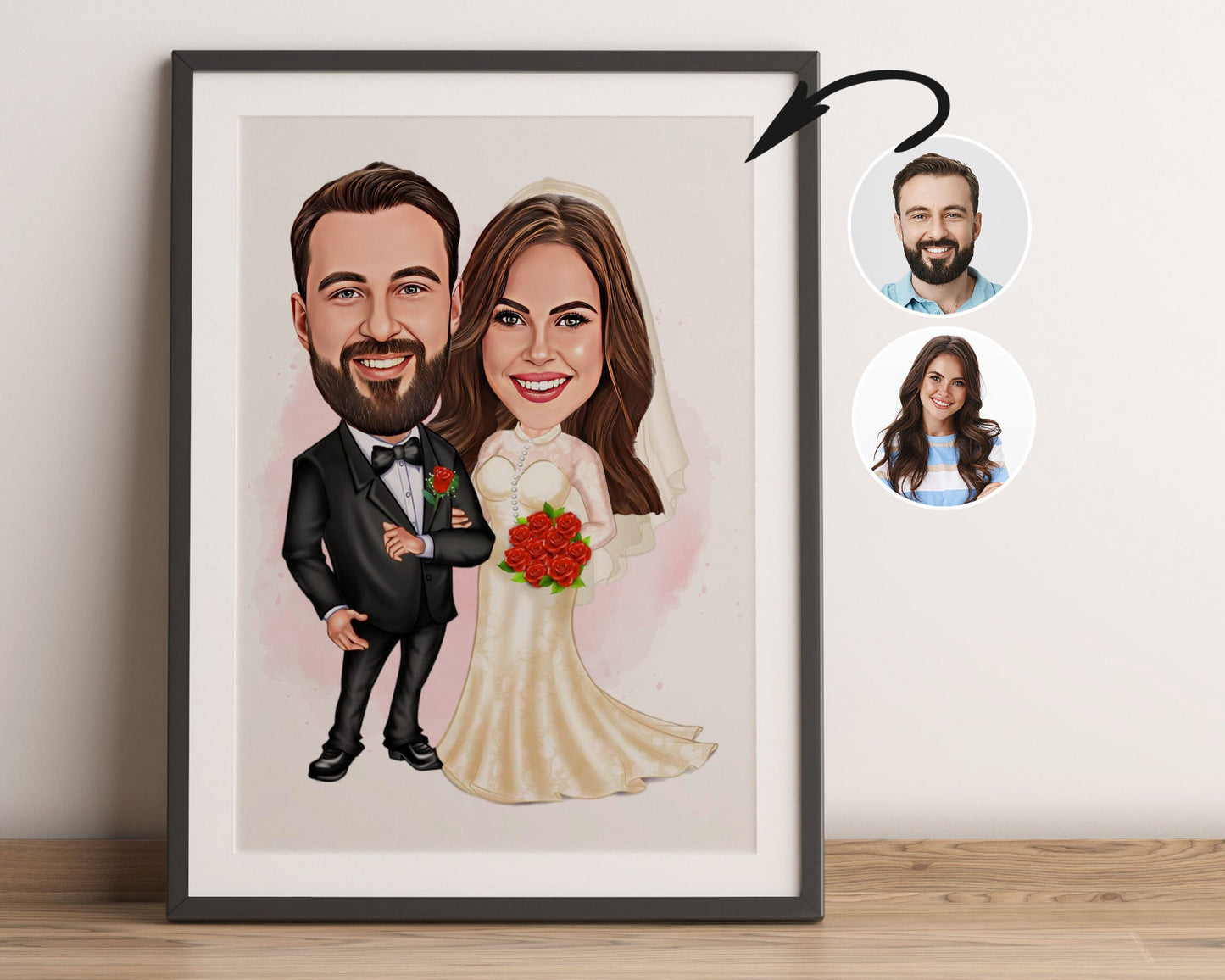Personalised Wedding Caricature