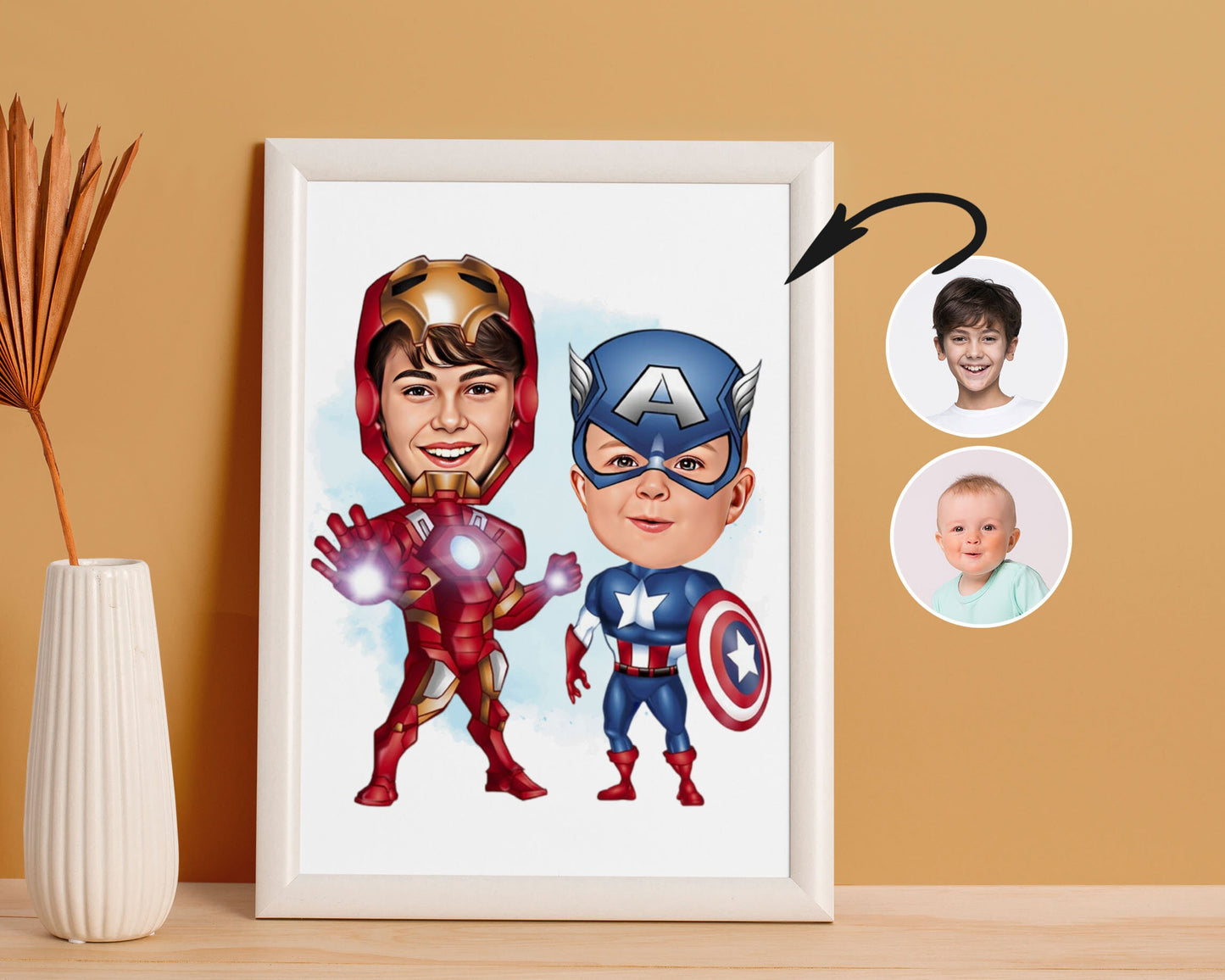 Personalised Super Hero Kids Caricature