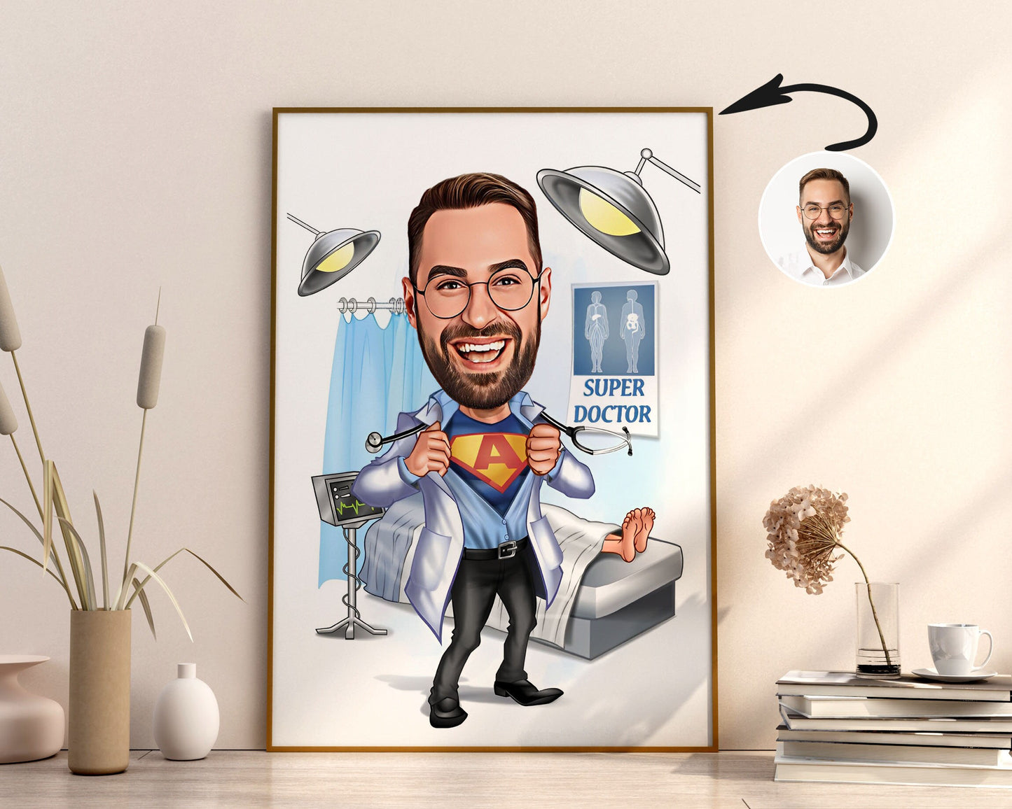 Personalised Doctor Caricature