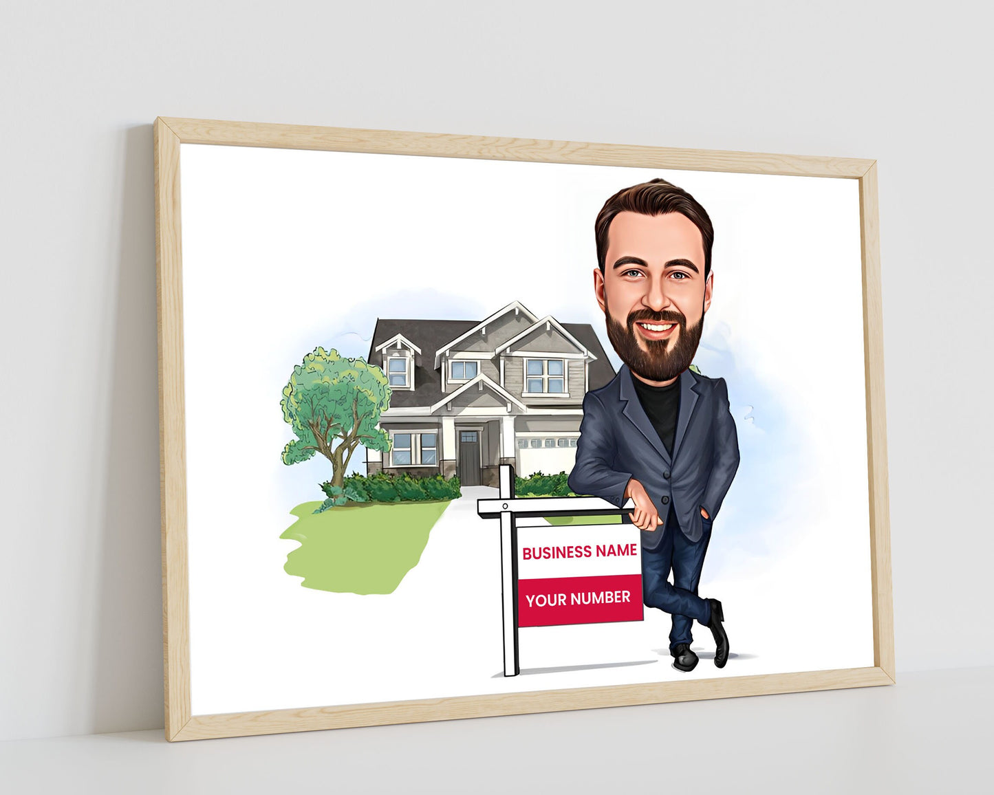 Personalised Realtor Caricature
