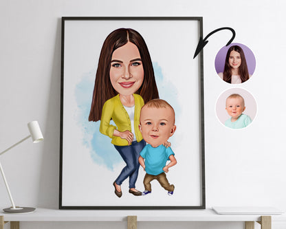 Personalised Family Caricature