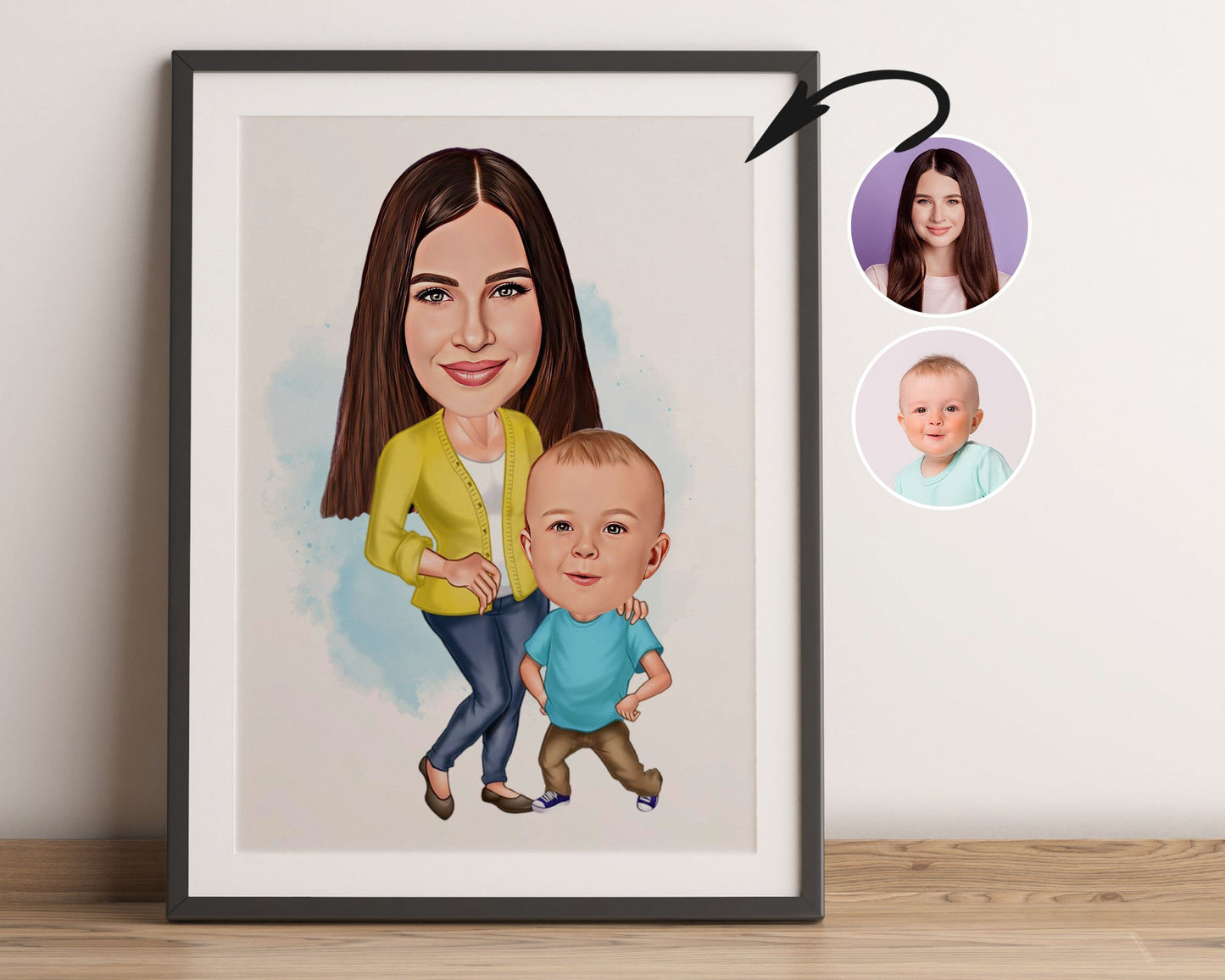 Personalised Family Caricature
