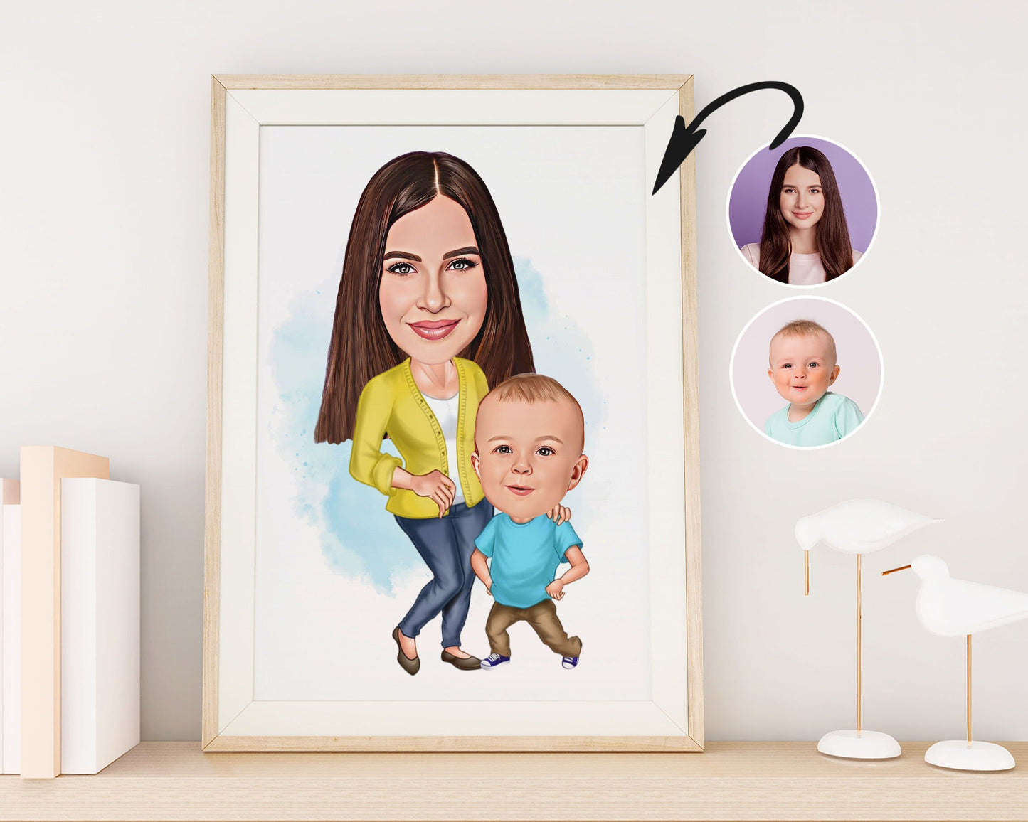 Personalised Family Caricature