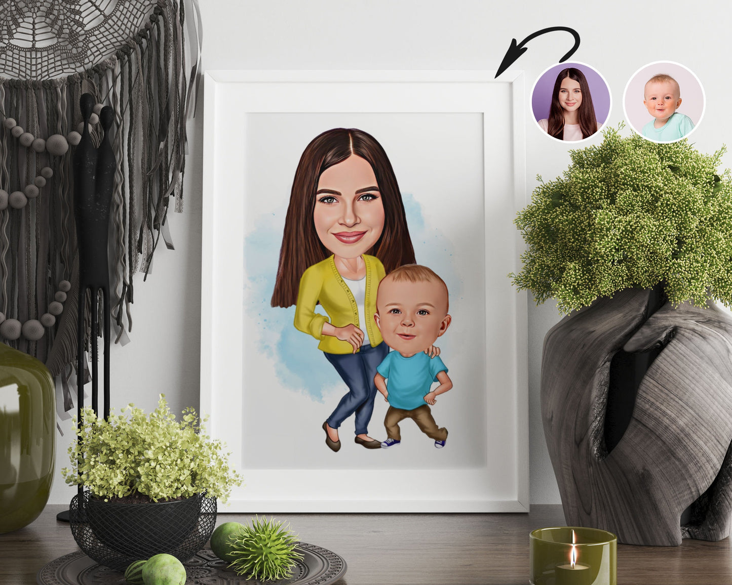 Personalised Family Caricature
